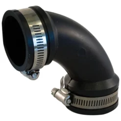 Aqua-Dynamic 90 Degree Elbow - 2-in Dia - PVC - Flexible - Stainless Steel Band