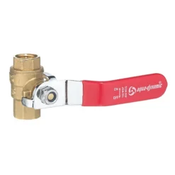 Ball Valve - Straight Handle - Forged Brass - 1/4" Threaded