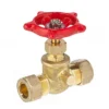 Straight Stop Valve - 1/2" - Brass
