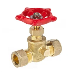 Straight Stop Valve - 1/2" - Brass