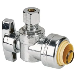 Angle Valve - Lead Free - 1/2" X 1/4" - Push X Comp