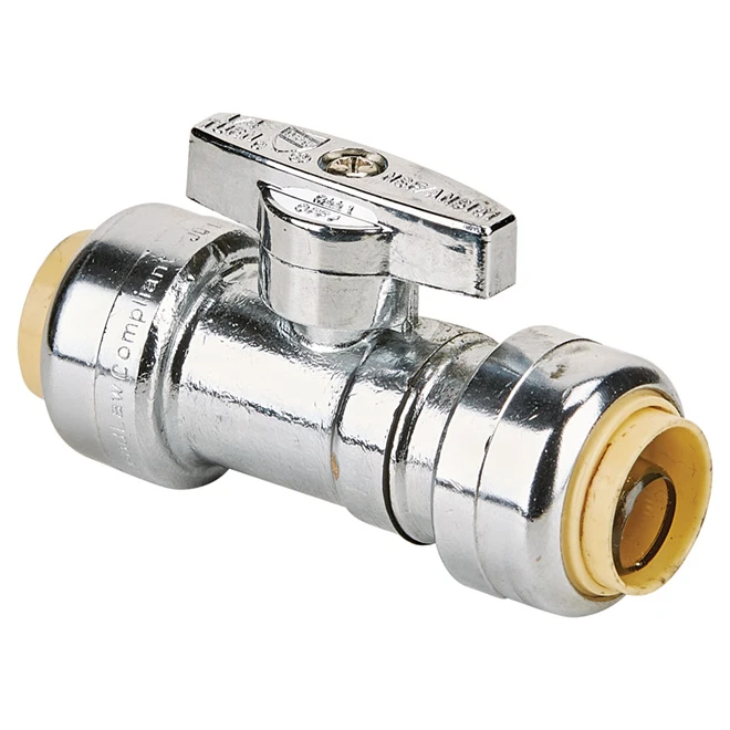 Straight Valve - Lead Free - 1/2" X 1/2" - Push X Push 1 Straight Valve - Lead Free - 1/2" X 1/2" - Push X Push