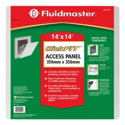 Fluidmaster Click Fit Access Pane - Plastic - Whitel - 14-in H X 14-in W -IPEX Electric Shop 0355027c L