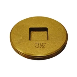 3 1/2-in Dia. Brass Threaded Adapter Cleanout Plug Fitting