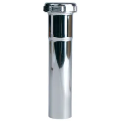 Plumb Pak Slip Joint Extension Tube - Chrome Finish - Brass - 1 1/4-in Dia X 6-in L