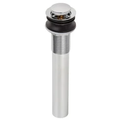Plumb Pak - Chrome Bathroom Round Button Sink Drain