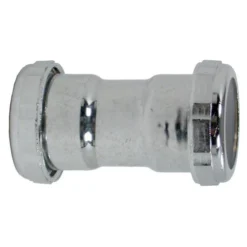 Plumb Pak Slip Joint Coupling - Brass - Chrome Finish - 1 1/4-in Dia X 2 3/8-in L
