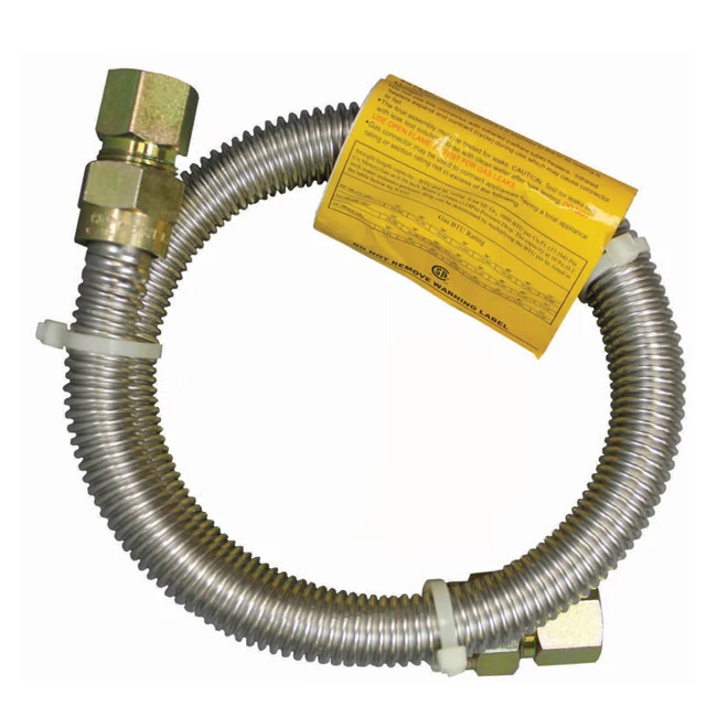 Gas Connector - Dryer - 3/8" X 1/2" X 48" - FIP X FIP 1 Gas Connector - Dryer - 3/8" X 1/2" X 48" - FIP X FIP