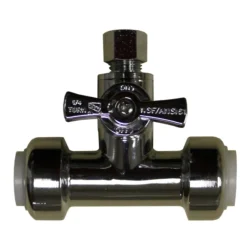 Waterline 1/2-in X 1/2-in X 3/8-in Compression Valve