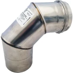 Z-Flex Z-Vent 4-in 90° Stainless Steel Elbow -IPEX Electric Shop 330007807 AlternateImage1 l