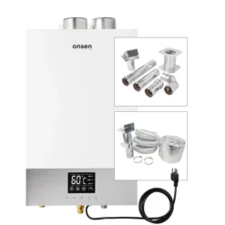 Onsen 14L 3.7-gal./min 100,000-BTU Indoor Natural Gas Tankless Water Heater W/ Vent & Air Intake Kits -IPEX Electric Shop 332004730 MainImage 001 l