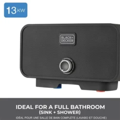 Black & Decker Black+decker 240-volt 13-kw 2.3 Gpm Point Of Use Tankless Electric Water Heater -IPEX Electric Shop 332010196 AlternateImage1 l