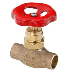 Dahl ECO Compression Stop Valve - Lead-Free - Rough Brass Finish - 1/2-in Dia X 1/2-in Dia