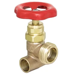 Dahl Double Exit Angle Sediment Faucet - Lead Free Brass - Rough Finish - 1/2-in Dia Inlet X 1/2-in Dia Outlet