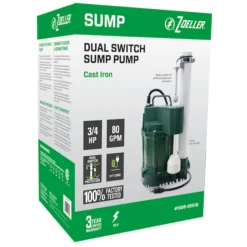 Zoeller Dual Float 3/4-HP Cast Iron Subersible Sump Pump -IPEX Electric Shop 83645004da L